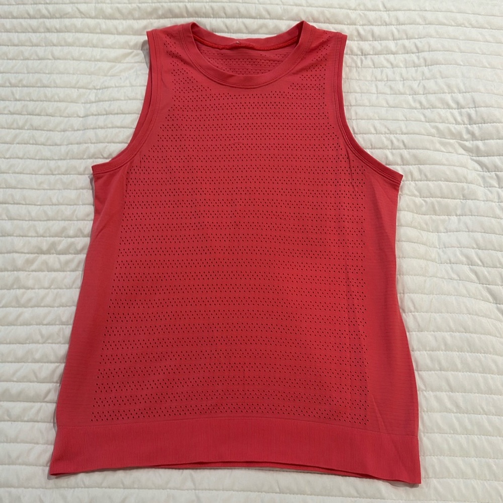 Lululemon Breeze By Muscle Tank Coral Size 6